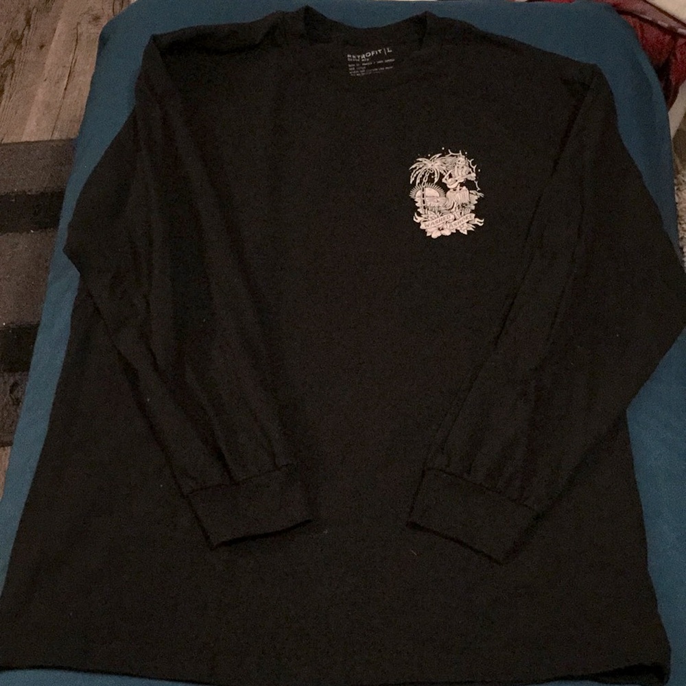 Retrofit Black Washed Ashore Long Sleeve T-shirt